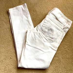 Lilly Pulitzer Worth Skinny Mini White Jean